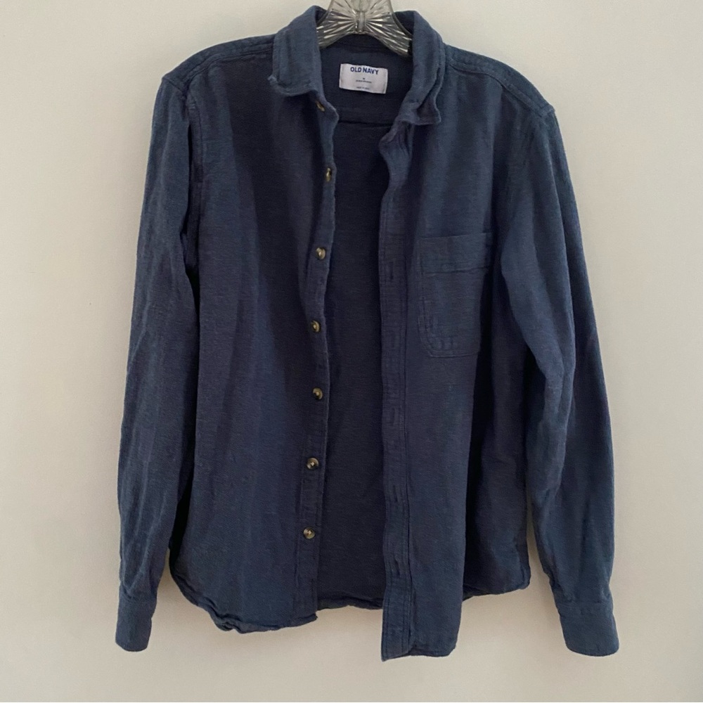 Men’s Old Navy Blue Button-Up Shirt